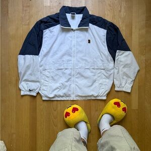 Vintage Nike Drill Jacket 90s Track Top Tenis Y2K XL